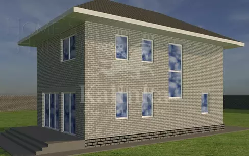 2-этажный коттедж 190 м² без отделки