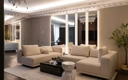 5-КОМН. КВАРТИРА С ОТДЕЛКОЙ 151 М² НА 19 ЭТАЖЕ