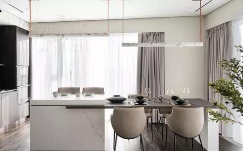 2-КОМН. КВАРТИРА С ОТДЕЛКОЙ 109 М² НА 20 ЭТАЖЕ