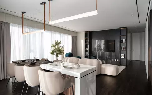 2-КОМН. КВАРТИРА С ОТДЕЛКОЙ 109 М² НА 20 ЭТАЖЕ