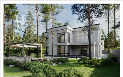 2-этажный коттедж 616 м² без отделки