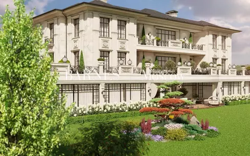 2-этажный коттедж 3 600 м² без отделки