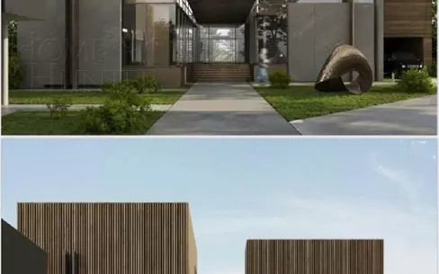 2-этажный коттедж 648 м² без отделки