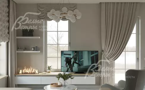 2-этажный коттедж 224 м² с отделкой