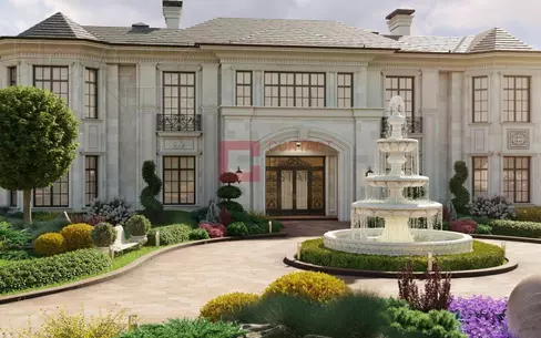 2-этажный коттедж 3 600 м² без отделки