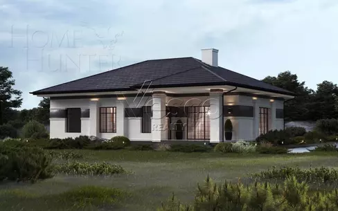 1-этажный коттедж 180.1 м² без отделки