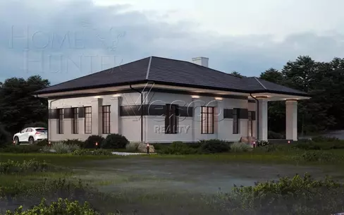 1-этажный коттедж 180.1 м² без отделки