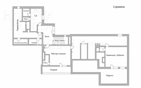 2-УРОВНЕВЫЙ ПЕНТХАУС С ОТДЕЛКОЙ 700 М² НА 12 ЭТАЖЕ