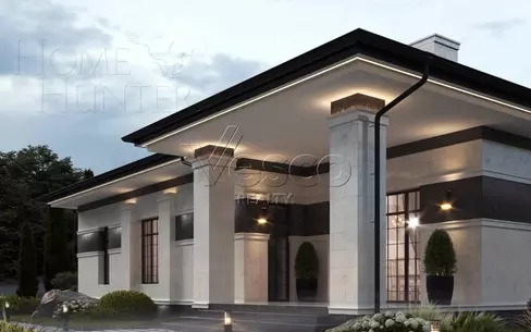 1-этажный коттедж 180.1 м² без отделки