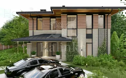 2-этажный коттедж 222 м² с отделкой