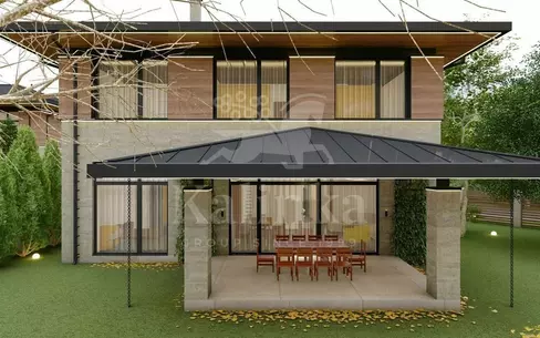 2-этажный коттедж 222 м² с отделкой