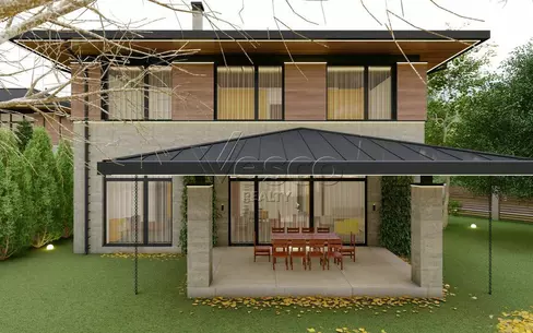 2-этажный коттедж 222 м² без отделки