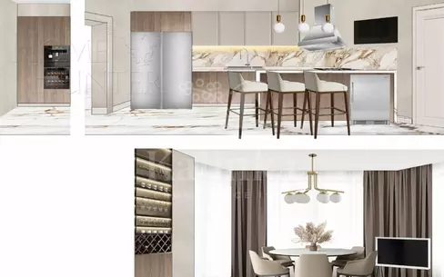 2-этажный коттедж 430 м² с отделкой