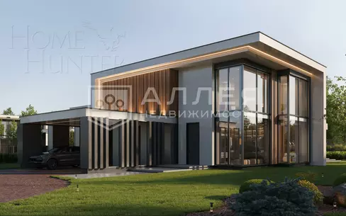 2-этажный коттедж 390 м² без отделки