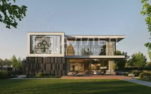 2-этажный коттедж 550 м² без отделки