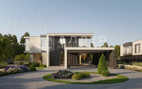 2-этажный коттедж 550 м² без отделки