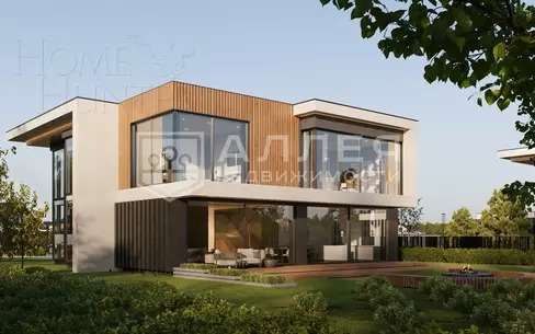 2-этажный коттедж 380 м² с отделкой