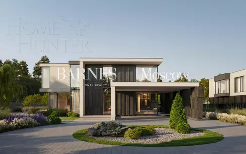 2-этажный коттедж 550 м² без отделки