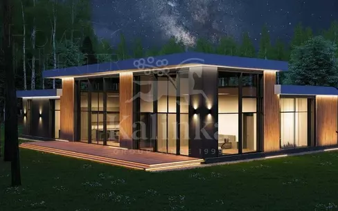 1-этажный коттедж 700 м² без отделки