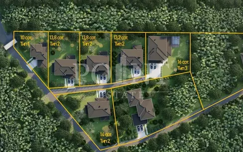 2-этажный коттедж 482 м² без отделки