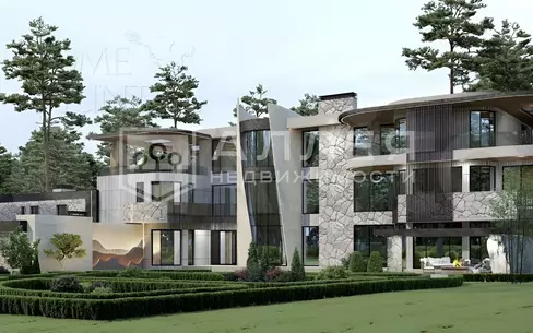 3-этажный коттедж 1 451 м² без отделки