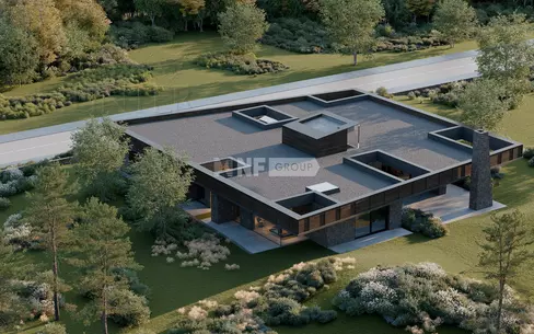 1-этажный коттедж 576.51 м² без отделки