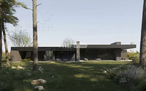 1-этажный коттедж 700.9 м² без отделки