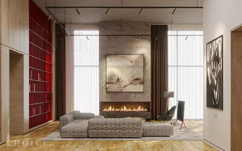 1-этажный коттедж 489 м² без отделки