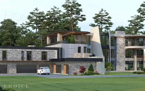 3-этажный коттедж 1 451 м² без отделки