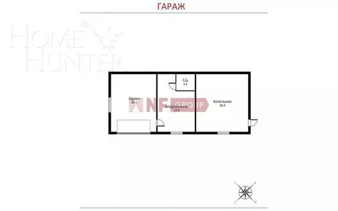 1-этажный коттедж 712 м² с отделкой