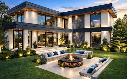 2-этажный коттедж 518 м² без отделки