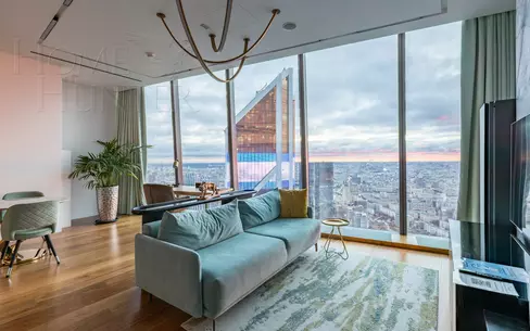 2-КОМН. АПАРТАМЕНТЫ С ОТДЕЛКОЙ 78.3 М² НА 81 ЭТАЖЕ