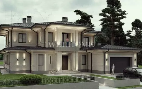 2-этажный коттедж 575 м² без отделки