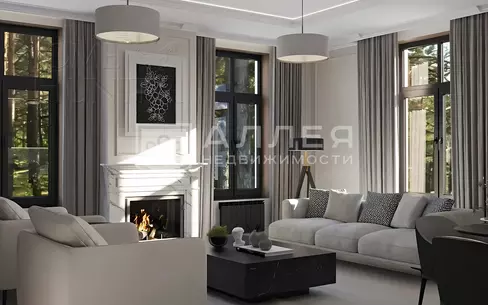 2-этажный коттедж 380 м² без отделки