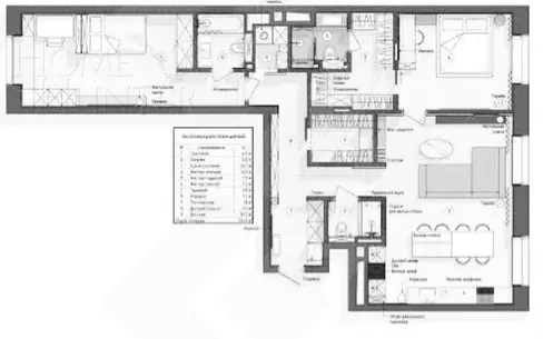 3-комн. кв., 110.2 м², 4/12 этаж