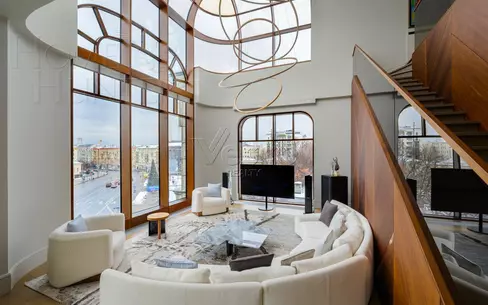 2-УРОВНЕВЫЙ ПЕНТХАУС С ОТДЕЛКОЙ 377 М² НА 4 ЭТАЖЕ