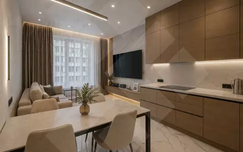 1-КОМН. КВАРТИРА С ОТДЕЛКОЙ 45 М² НА 6 ЭТАЖЕ