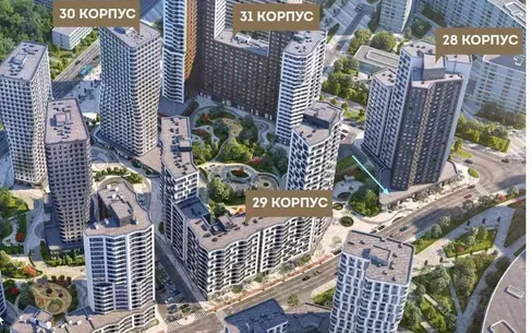 3-КОМН. КВАРТИРА БЕЗ ОТДЕЛКИ 94.6 М² НА 10 ЭТАЖЕ