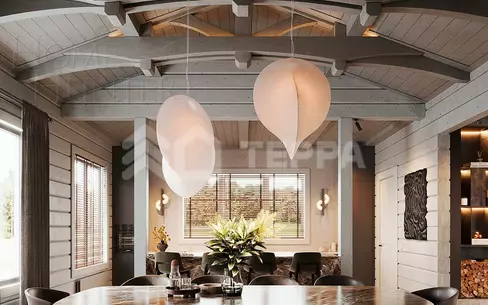 2-этажный коттедж 607 м² с отделкой