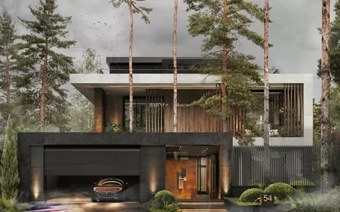 3-этажный коттедж 1 250 м² без отделки