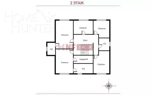 2-этажный коттедж 410 м² с отделкой