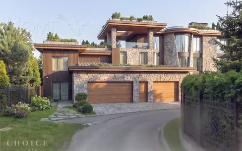 3-этажный коттедж 1 451 м² без отделки