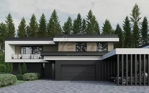 2-этажный коттедж 900 м² без отделки