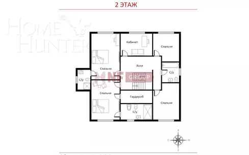 2-этажный коттедж 410 м² с отделкой