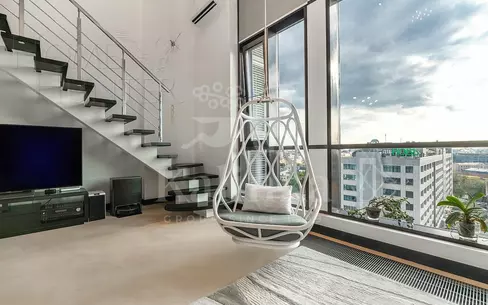 2-УРОВНЕВЫЕ АПАРТАМЕНТЫ С ОТДЕЛКОЙ 91 М² НА 7 ЭТАЖЕ