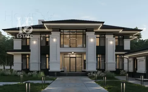 2-этажный коттедж 560 м² без отделки