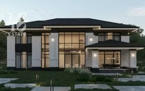 2-этажный коттедж 560 м² без отделки