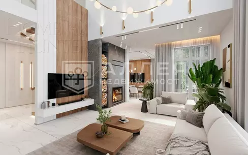 2-этажный коттедж 520 м² с отделкой