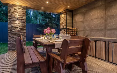 2-этажный коттедж 398.5 м² без отделки