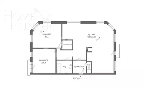 3-КОМН. КВАРТИРА С ОТДЕЛКОЙ 135 М² НА 3 ЭТАЖЕ